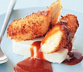 Banana Fritters with Caramel Sauce image