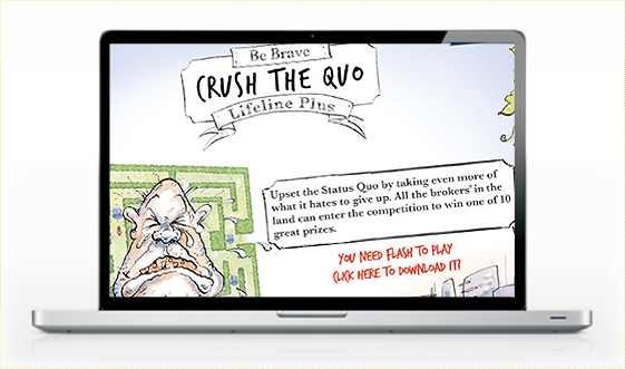 AIG 'Crush the Quo' Corporate Game